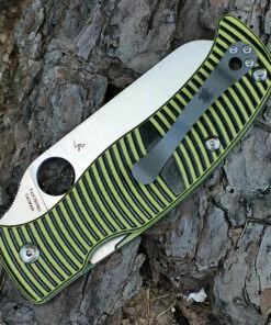 Discount 😍 Spyderco Knives Spyderco Caribbean C217GPS Sheepfoot G-10 Yellow/Black, 3.70" LC200N Plain Blade 🛒 -Automatic Knives shop 217gssf.1 1 91081.1566585926