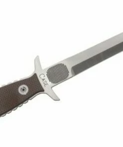 Budget 🛒 Case BESH Wedge Fixed Double Edge Dagger 6.5" Blade, Earth Brown G10 Handles, Molded Sheath ✨