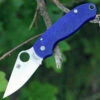 Coupon 👍 Spyderco Knives Spyderco Para-Military 3 G-10 Dark Blue C223GPDBL, 2.95" CPM S110V Plain Blade 🧨