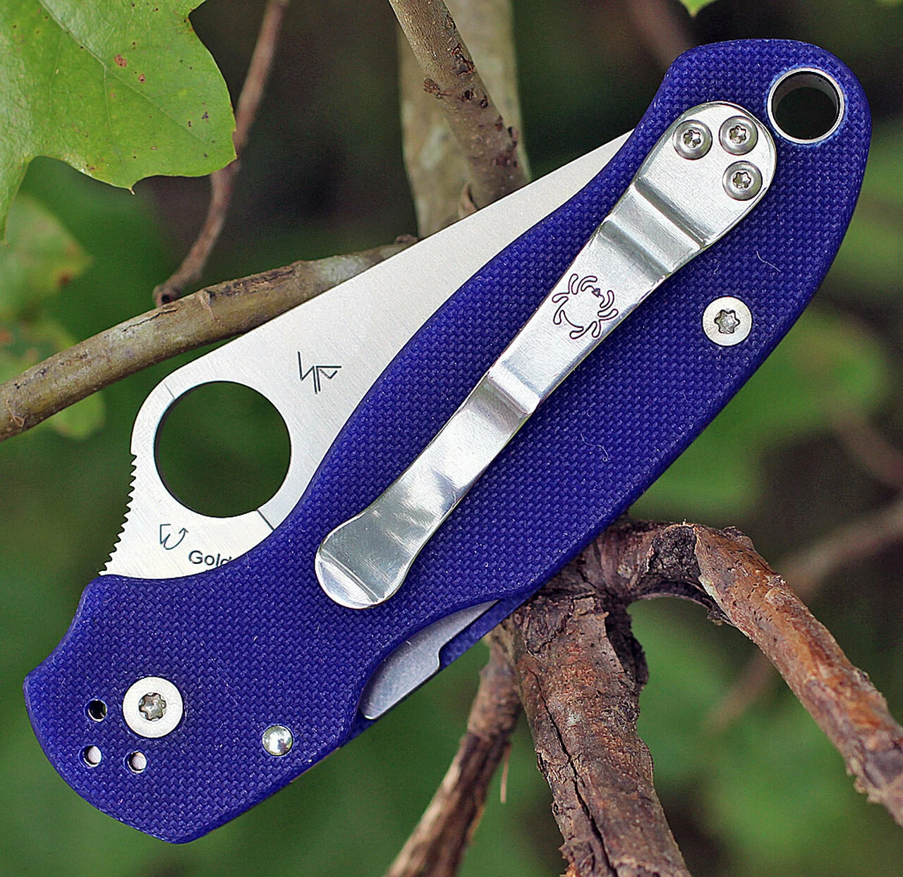Coupon ๐ Spyderco Knives Spyderco Para-Military 3 G-10 Dark Blue C223GPDBL, 2.95" CPM S110V Plain Blade ๐งจ 4 Coupon ๐ Spyderco Knives Spyderco Para-Military 3 G-10 Dark Blue C223GPDBL, 2.95" CPM S110V Plain Blade ๐งจ - Image 4