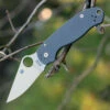 Hot Sale 🎉 Spyderco Knives Spyderco Para Military 3 G-10 Dark Gray C223GPDGY, 2.95" Maxamet Plain Blade 🎉