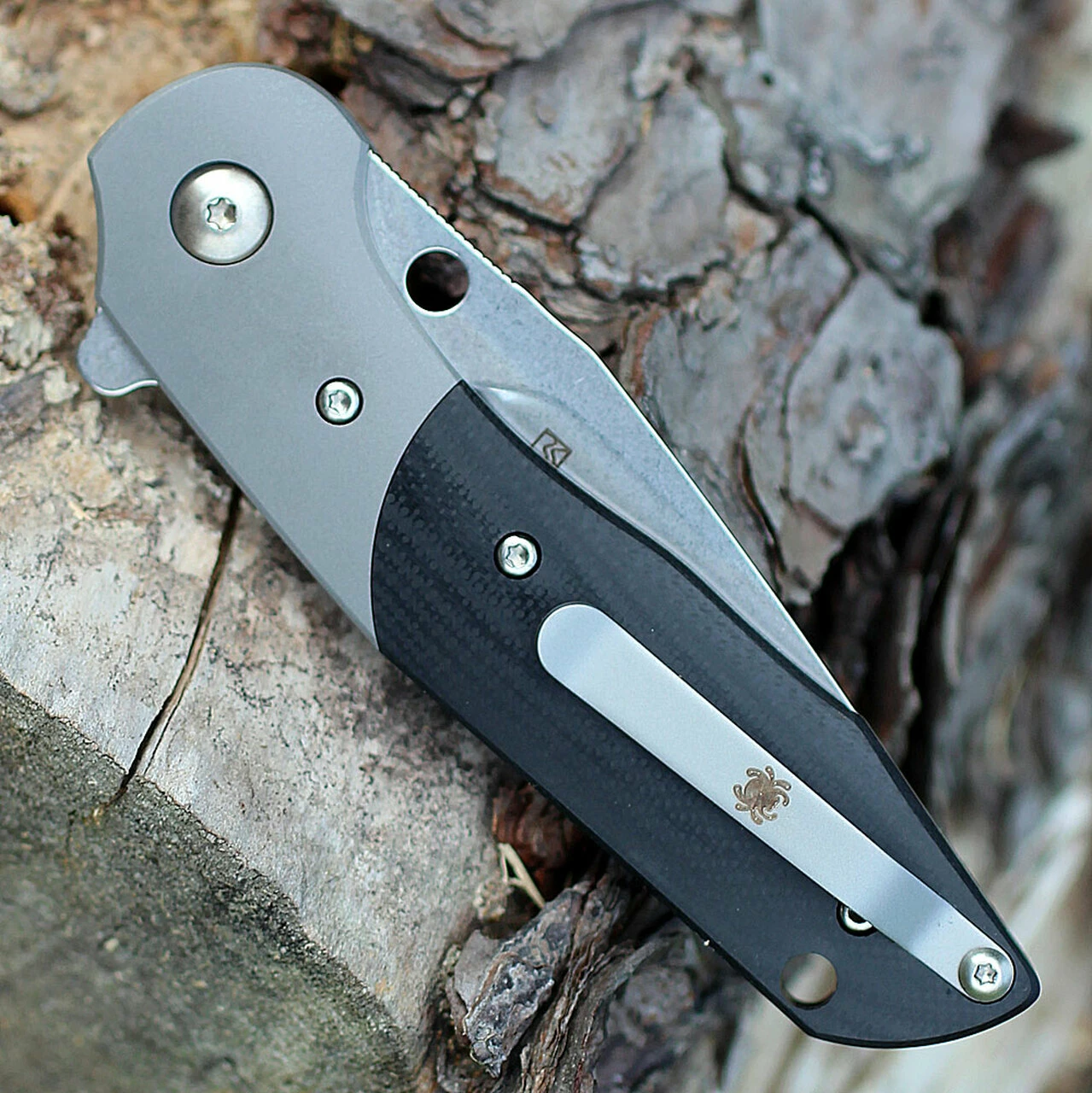 Wholesale 👏 Spyderco Knives Spyderco Hanan G-10 Black /Titanium Bolsters C227GP, 2.95" CPM S30V Plain Blade ❤️ 6 Wholesale 👏 Spyderco Knives Spyderco Hanan G-10 Black /Titanium Bolsters C227GP, 2.95" CPM S30V Plain Blade ❤️ - Image 6