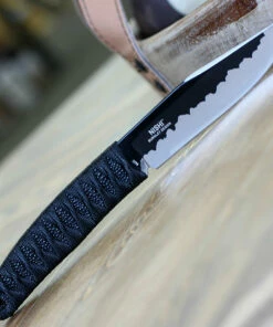 Cheap ❤️ CRKT Nishi 2290, 4.42" 8Cr13MoV Titanium Nitride Plain Blade, Nylon Cord Wrap Handle 🤩 -Automatic Knives shop 2290.1 58120.1594671791