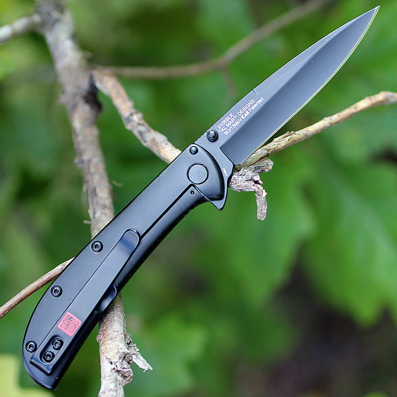 Brand new ✨ Kershaw Knives Kershaw/Almar Knives 2335BLK AM-3, 3.1" 8Cr13MoV Black Plain Blade, G-10/Contoured Steel Handle ⌛ 2 Brand new ✨ Kershaw Knives Kershaw/Almar Knives 2335BLK AM-3, 3.1" 8Cr13MoV Black Plain Blade, G-10/Contoured Steel Handle ⌛ - Image 2