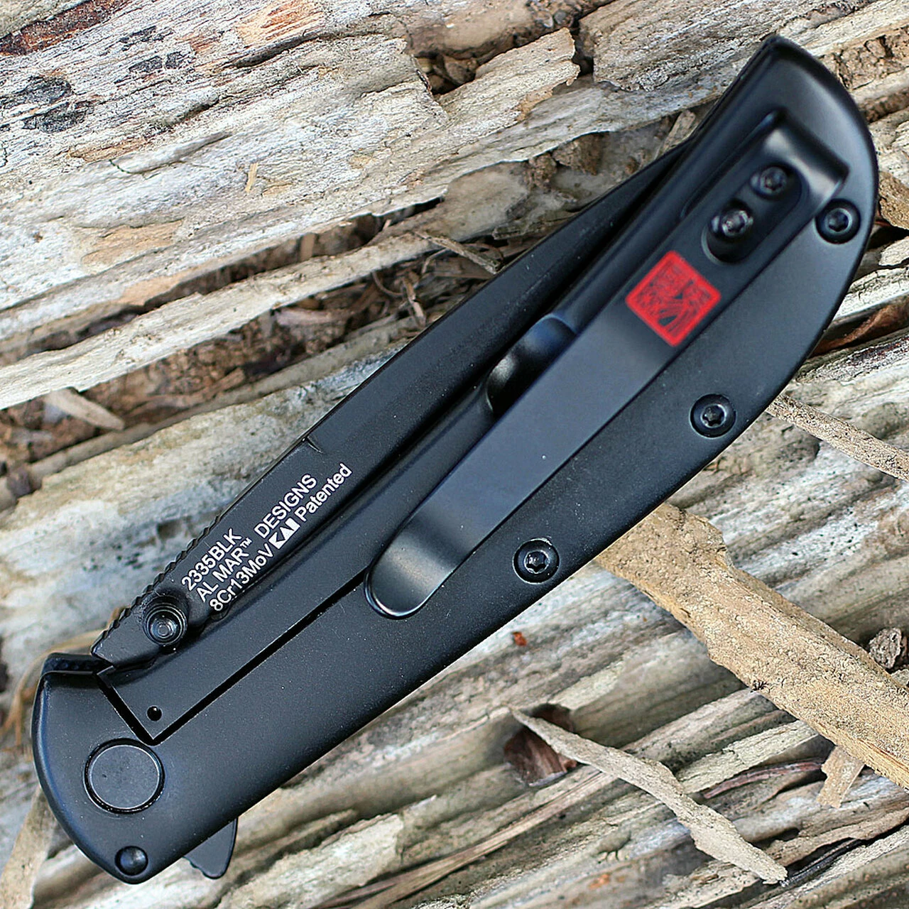 Brand new ✨ Kershaw Knives Kershaw/Almar Knives 2335BLK AM-3, 3.1" 8Cr13MoV Black Plain Blade, G-10/Contoured Steel Handle ⌛ 4 Brand new ✨ Kershaw Knives Kershaw/Almar Knives 2335BLK AM-3, 3.1" 8Cr13MoV Black Plain Blade, G-10/Contoured Steel Handle ⌛ - Image 4