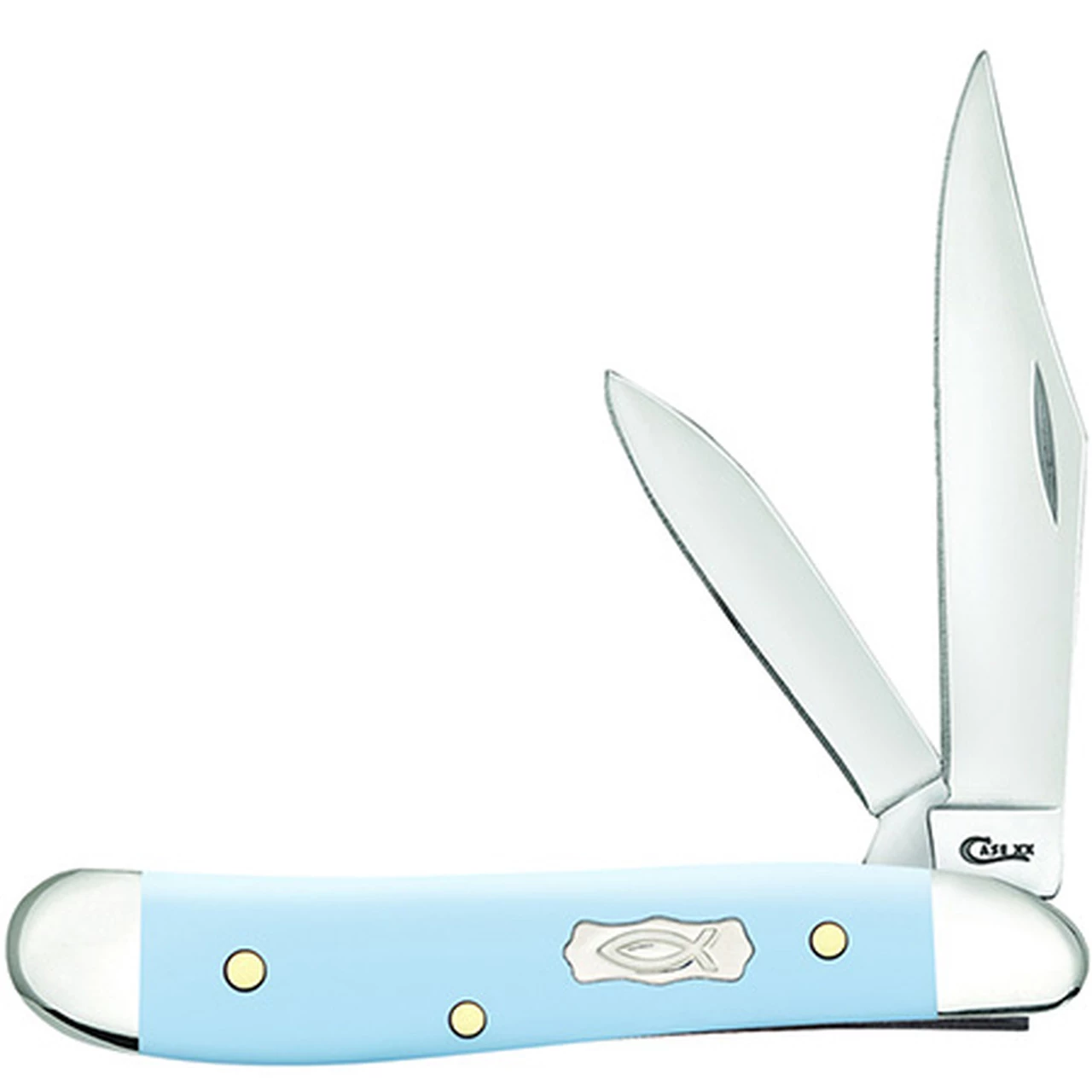 Best Sale ❤️ CASE PEANUT 23384, 2 7/8" CLOSED LENGTH SS BLADE, SMOOTH ICTHUS ICE BLUE SYNTHETIC HANDLE 😀 1 Best Sale ❤️ CASE PEANUT 23384, 2 7/8" CLOSED LENGTH SS BLADE, SMOOTH ICTHUS ICE BLUE SYNTHETIC HANDLE 😀