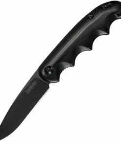 Cheap ⭐ Kershaw Knives Kershaw 2340 Almar Knives AM-5, 3.4" 8Cr13MoV Black Blade, G-10/Contoured Steel Handle ⭐