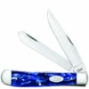 New ⌛ CASE TRAPPER 23431, 4 1/8" CLOSED LENGTH SS BLADE, BLUE PEARL KIRINITE HANDLE 💯
