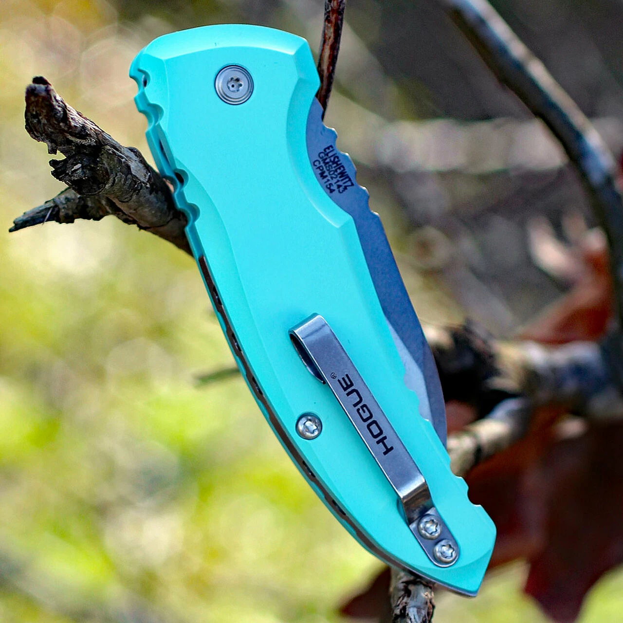 Top 10 💯 HOGUE 24103 A01-MicroSwitch, 2.6" Wharncliffe CPM-154 Blade, Matte Aquamarine Aluminum Handle 🤩 4 Top 10 💯 HOGUE 24103 A01-MicroSwitch, 2.6" Wharncliffe CPM-154 Blade, Matte Aquamarine Aluminum Handle 🤩 - Image 4