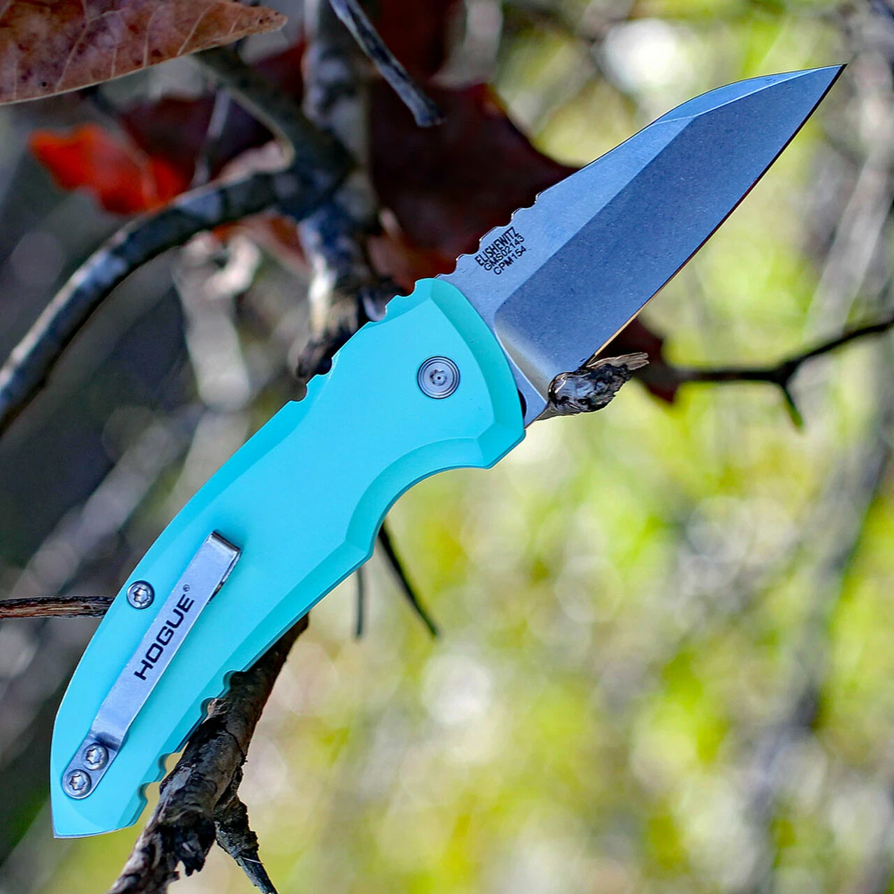 Top 10 💯 HOGUE 24103 A01-MicroSwitch, 2.6" Wharncliffe CPM-154 Blade, Matte Aquamarine Aluminum Handle 🤩 2 Top 10 💯 HOGUE 24103 A01-MicroSwitch, 2.6" Wharncliffe CPM-154 Blade, Matte Aquamarine Aluminum Handle 🤩 - Image 2