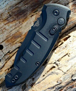 Promo ❤️ HOGUE 24106 A01-MS, 2.6" WHARNCLIFFE CPM-154 BLACK BLADE, BLACK ALUMINUM HANDLE 🎁 -Automatic Knives shop 24106 94529.1566586216