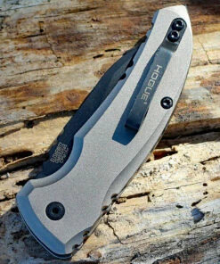 Buy 👍 HOGUE 24107 A01-MS, 2.6" WHARNCLIFFE CPM-154 FDE BLACK BLADE, TAN ALUMINUM HANDLE ❤️ -Automatic Knives shop 24107.2 15884.1566586219