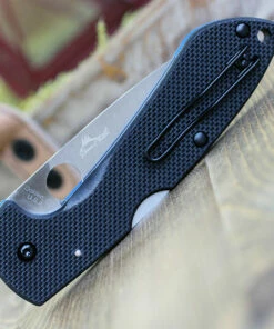 Outlet 🌟 Spyderco Knives Spyderco Siren C247GP, 3.6" LC200N Satin Plain Blade, Black G-10 Handles 🔥 -Automatic Knives shop 247GP.5 61491.1623880473