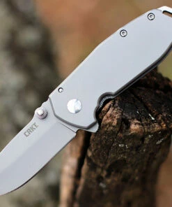 Best Sale 😍 CRKT 2492 Squid Assisted Opening, 2.37" 8Cr14MoV Bead Blast Plain Blade, Stainless Steel Handle ❤️