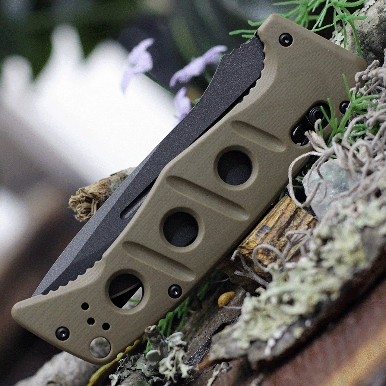 Promo ✨ Benchmade Knives Benchmade 2750GY-3 Auto Adamas, 3.78" CPM-CruWear Tungsten Grey Plain Blade, Contoured Sand G10 Handles 🔥 3 Promo ✨ Benchmade Knives Benchmade 2750GY-3 Auto Adamas, 3.78" CPM-CruWear Tungsten Grey Plain Blade, Contoured Sand G10 Handles 🔥 - Image 3