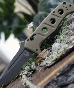 Best deal 🔔 Benchmade Knives Benchmade 2750SGY-3 Auto Adamas, 3.78" CPM-CruWear Tungsten Grey Serrated Blade, Contoured Sand G10 Handles 👏