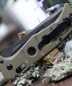 Best deal 🔔 Benchmade Knives Benchmade 2750SGY-3 Auto Adamas, 3.78" CPM-CruWear Tungsten Grey Serrated Blade, Contoured Sand G10 Handles 👏 -Automatic Knives shop 2750SGY 3.2 92844.1620396092