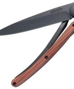 Deals 🧨 Deejo Knives Deejo DEE9GB005 27g Coralwood, 3.15" Matte Z40C13 SS Blade, Coralwood Handle 👏
