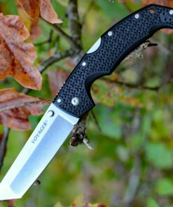 Top 10 👏 Cold Steel 29AT Large Voyager Tanto Point, 4" AUS10A Plain Blade, Black Grive-Ex Handle 🧨