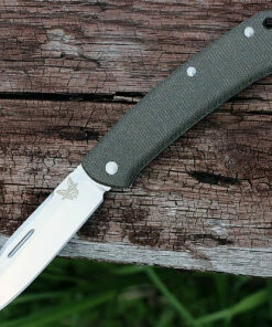 New ✔️ Benchmade Knives Benchmade BM319 PROPER, CPM-S30V SS Plain Blade, Canvas Micarta Handles 🔥