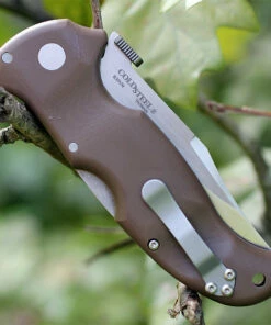 Outlet ✔️ Cold Steel Bush Ranger 31A, 3.5" S35VN Satin Blade, Brown G-10 Handle 🛒 -Automatic Knives shop 31a.1 68288.1566586006