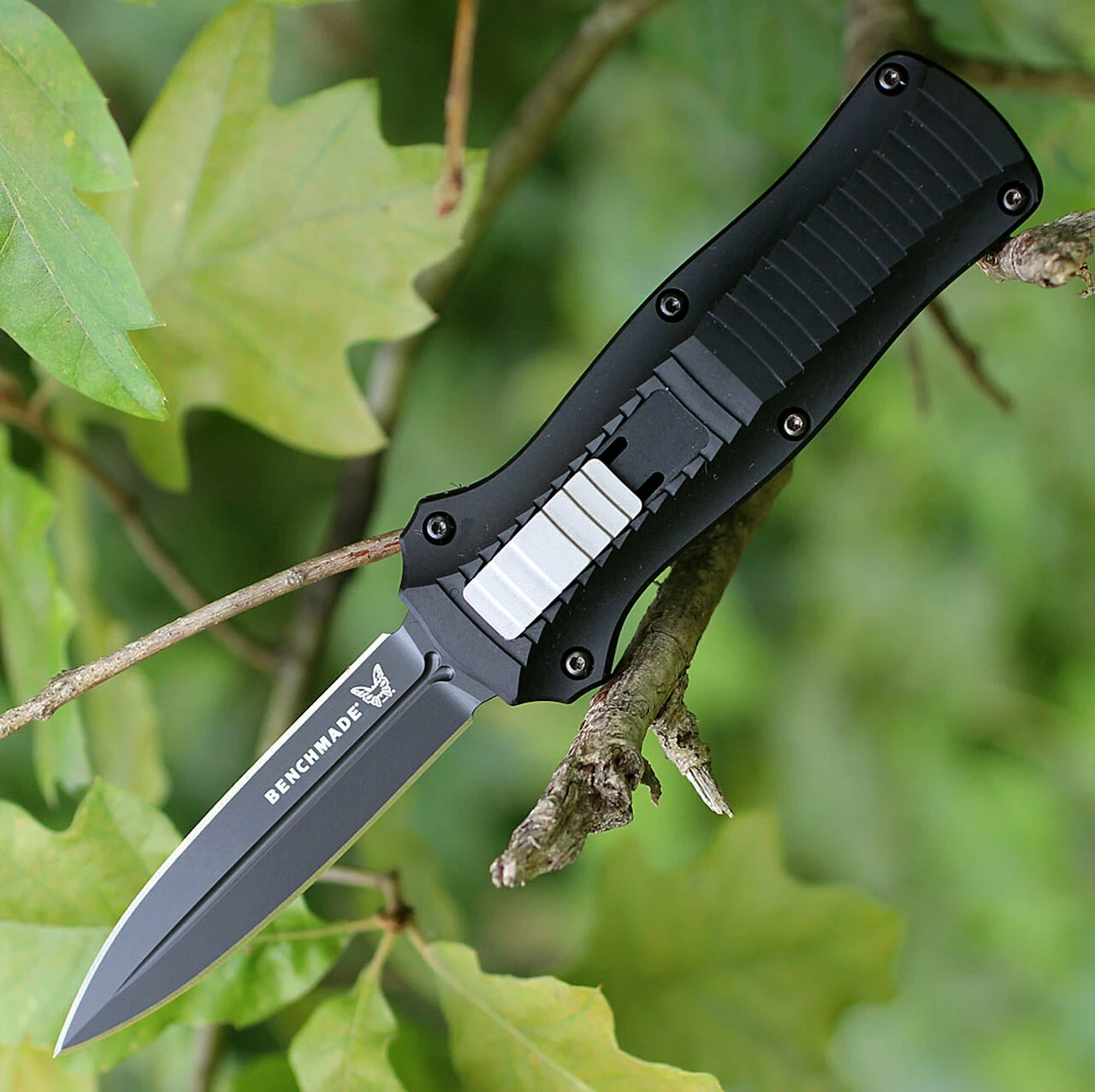 Hot Sale 🔥 Benchmade Knives Benchmade Auto Mini Infidel OTF, 3350BK, 3.10 in. D2 Stainless Double Edge Blade, Aluminum Handles, Black Plain Edge ❤️ 1 Hot Sale 🔥 Benchmade Knives Benchmade Auto Mini Infidel OTF, 3350BK, 3.10 in. D2 Stainless Double Edge Blade, Aluminum Handles, Black Plain Edge ❤️