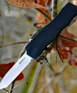 Hot Sale 🎉 Hogue 34000 OTF, 3.5" CPM154 Tanto Plain Blade, Matte Black Aluminum Handle ⌛