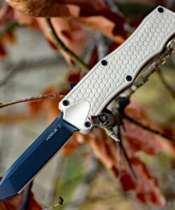 Coupon 🤩 Hogue 34005 OTF, 3.5" CPM154 Tanto Plain Blade, Matte Desert Sand Aluminum Handle 🎁