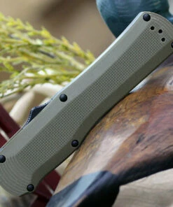 Coupon ✨ Benchmade Knives Benchmade 3400BK-1 Autocrat, 3.71" CPM-S30V Black Double Edge, Olive Drab G-10 Handle 🌟 -Automatic Knives shop 3400BK 1.1 54795.1580936500