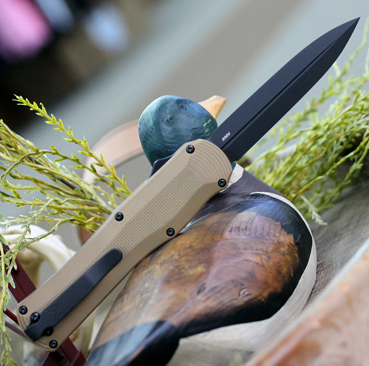 Coupon ❤️ Benchmade Knives Benchmade 3400BK-2 Autocrat, 3.71" CPM-S30V Black Double Edge, Coyote Brown G-10 Handle ✔️ 2 Coupon ❤️ Benchmade Knives Benchmade 3400BK-2 Autocrat, 3.71" CPM-S30V Black Double Edge, Coyote Brown G-10 Handle ✔️ - Image 2