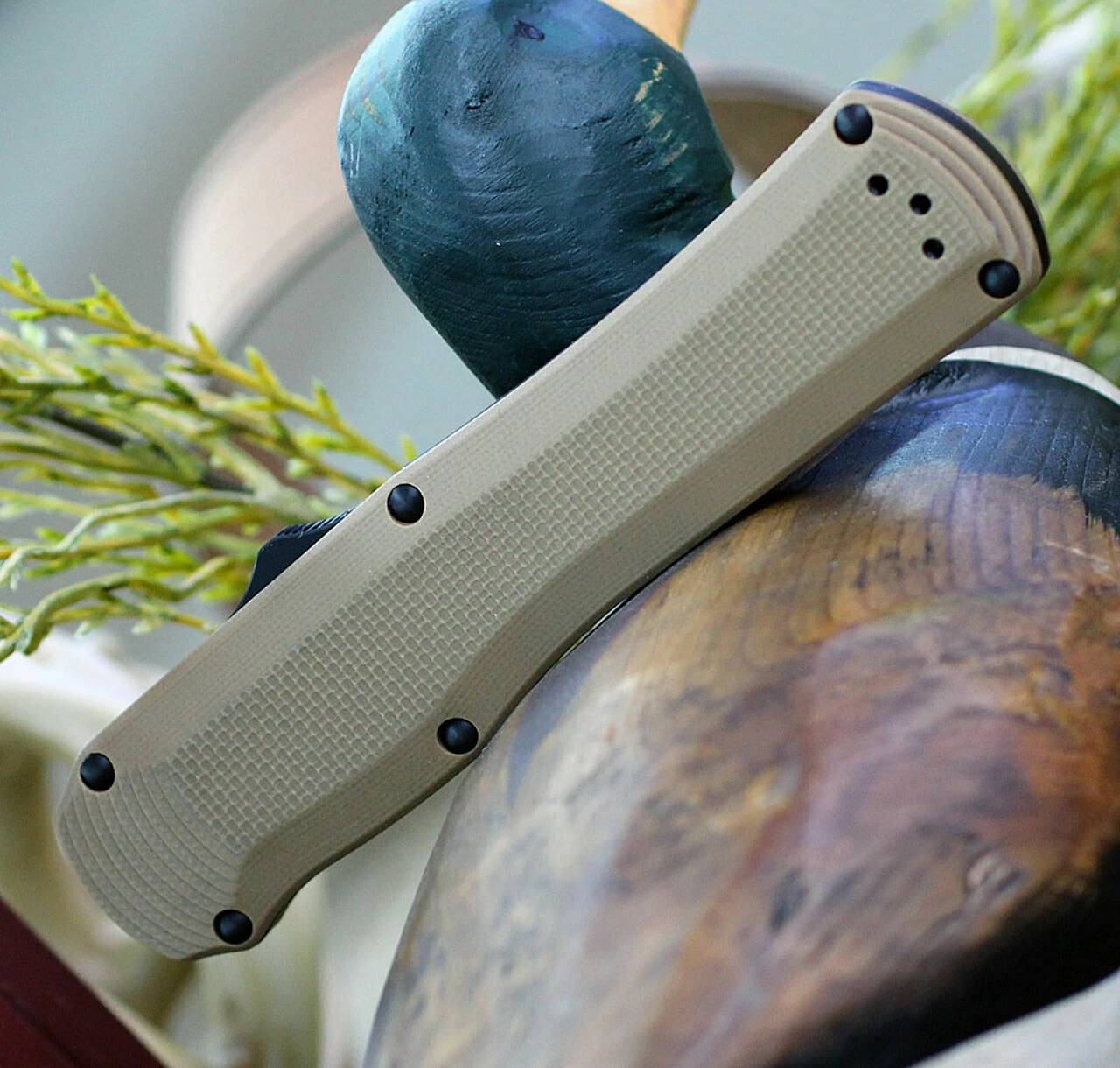 Coupon ❤️ Benchmade Knives Benchmade 3400BK-2 Autocrat, 3.71" CPM-S30V Black Double Edge, Coyote Brown G-10 Handle ✔️ 4 Coupon ❤️ Benchmade Knives Benchmade 3400BK-2 Autocrat, 3.71" CPM-S30V Black Double Edge, Coyote Brown G-10 Handle ✔️ - Image 4