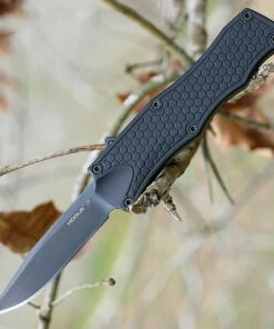 Promo 🔥 Hogue 34016 OTF, 3.5" CPM154 Clip Point Black Blade, Black Aluminium Handle 🎉