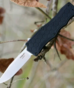 Top 10 🛒 Hogue Houge Exploit 34050 OTF, 3.5" CPM S30V Clip Point Tumbled Blade, Matte Black Aluminum Handle ⭐