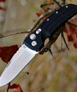 Promo 🌟 Hogue 34136 EX-A01, 3.5" 154CM Drop Point Plain Blade, Matte Black Aluminum Handle 🔔