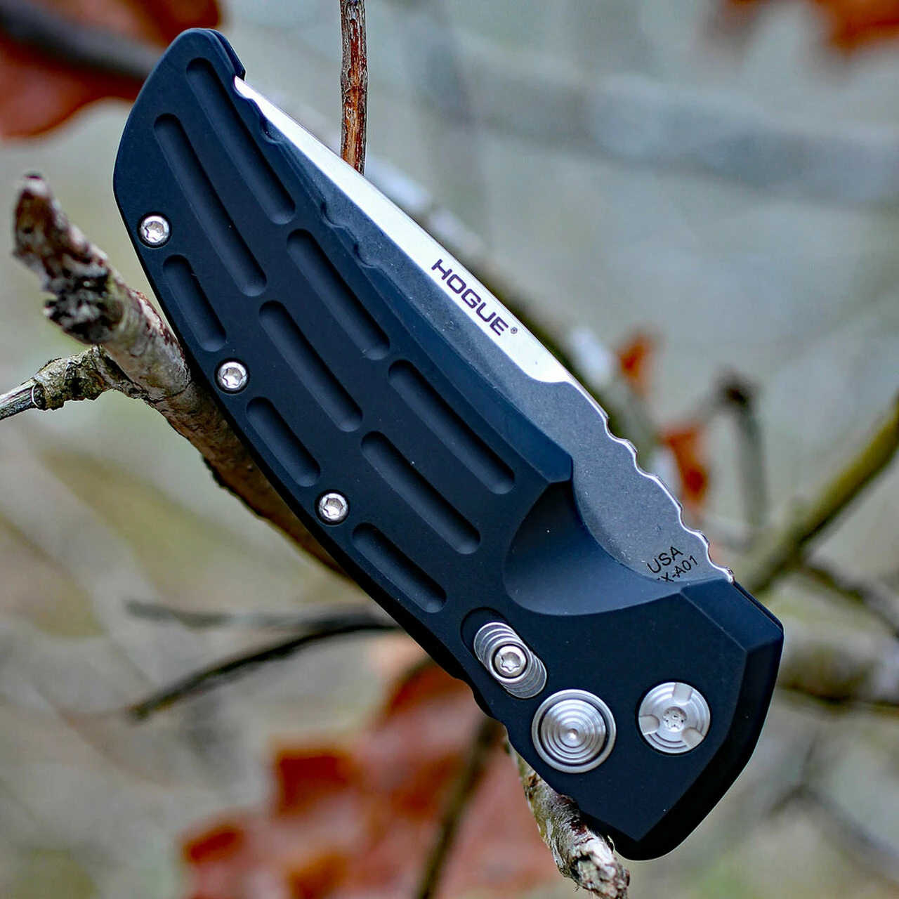 Promo 🌟 Hogue 34136 EX-A01, 3.5" 154CM Drop Point Plain Blade, Matte Black Aluminum Handle 🔔 3 Promo 🌟 Hogue 34136 EX-A01, 3.5" 154CM Drop Point Plain Blade, Matte Black Aluminum Handle 🔔 - Image 3