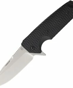 Coupon ✨ Hogue 34216 EX-02 3.75" Folder Spear Point Blade Flipper Tumbled Finish G10 Scales Ball Checker - Solid Black 😀