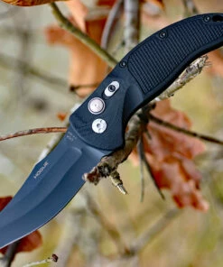 Outlet 🌟 Hogue 34420 EX-A04, 3.5" 154CM Wharncliffe Plain Blade, Black G-10 Handle 💯