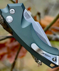 Cheap 👍 Hogue 34531 EX-A05, 3.5" 154CM Spear Point Plain Blade, Matte OD Green Aluminum Handle 🌟 -Automatic Knives shop 34531.2 27497.1566586173