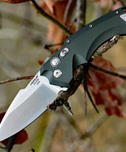 Cheap 👍 Hogue 34531 EX-A05, 3.5" 154CM Spear Point Plain Blade, Matte OD Green Aluminum Handle 🌟