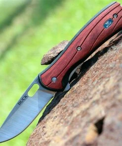 Hot Sale 👍 Buck Knives Buck 346RWS Vantage Avid, 3.25" 420HC Plain Blade, Rosewood Dymondwood Handle 🎉