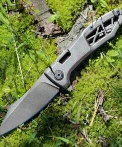 Best Pirce ❤️ Kershaw Knives Kershaw 3475 Boilermaker, 3.3" 8Cr13MoV Brown Stonewash Plain Blade, Brown Stonewash Stainless Steel Handle 🌟