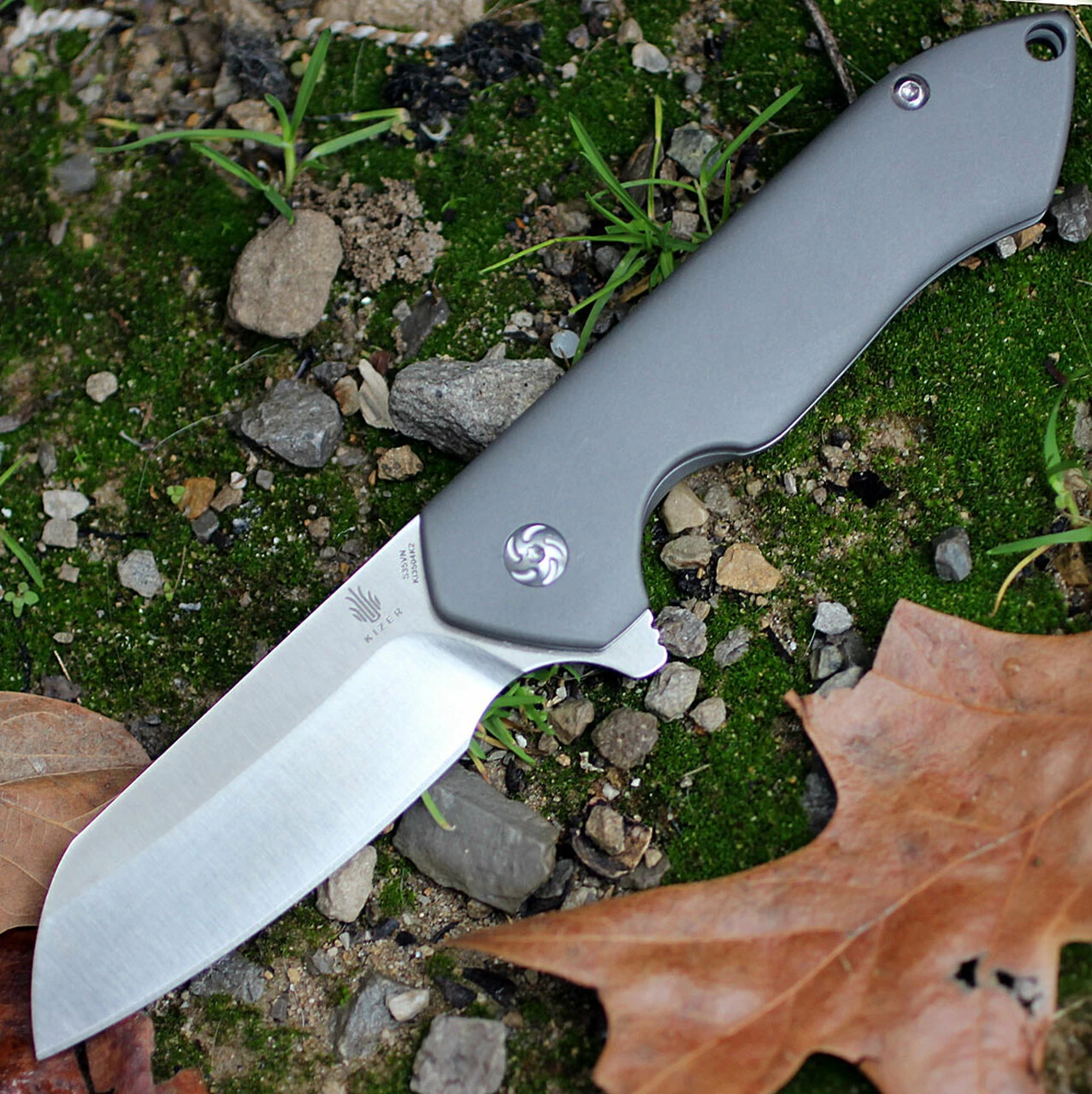 Buy 🧨 Kizer Cutlery Kizer 3504K2 Guru, 2.97" CPM-S35VN Plain Blade, Titanium Handle ⌛ 1 Buy 🧨 Kizer Cutlery Kizer 3504K2 Guru, 2.97" CPM-S35VN Plain Blade, Titanium Handle ⌛