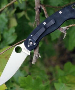 New 👍 Spyderco Knives Spyderco C36GPLE Military Left Hand, 4" CPM S30V, Black G-10 Handle 🔔