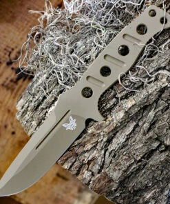 Best Pirce 🎉 Benchmade Knives Benchmade 375FE-1 Fixed Adamas, 4.20"CPM-CruWear Flat Earth Plain Blade, Flat Earth CPM CruWear Handle w/ Sheath ⭐