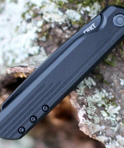 Cheap 😍 CRKT LCK+ Linerlock Blackout, 3.25" Black Oxide Coated 8Cr13MoV Stainless Tanto Blade, Black GRN Handles 😍 -Automatic Knives shop 3802K.4 66935.1612457862