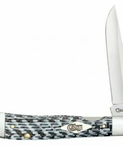 Coupon ❤️ Case Kickstart® 38921, 3.125" Tru Sharp Surgical Steel Blade, White/Black Carbon Fiber Handle ⌛