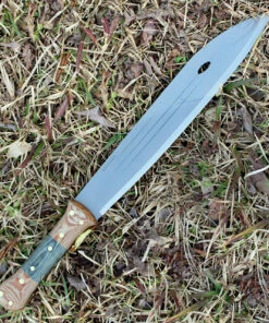 Brand new 🔔 Condor Primitive Bush Machete, 12" Satin 1075 Carbon Steel Blade, Black Linen Micarta Handle, Brown Leather Sheath ✨ 4 Brand new 🔔 Condor Primitive Bush Machete, 12" Satin 1075 Carbon Steel Blade, Black Linen Micarta Handle, Brown Leather Sheath ✨ -Automatic Knives shop 390212hc.3 89041.1566586167