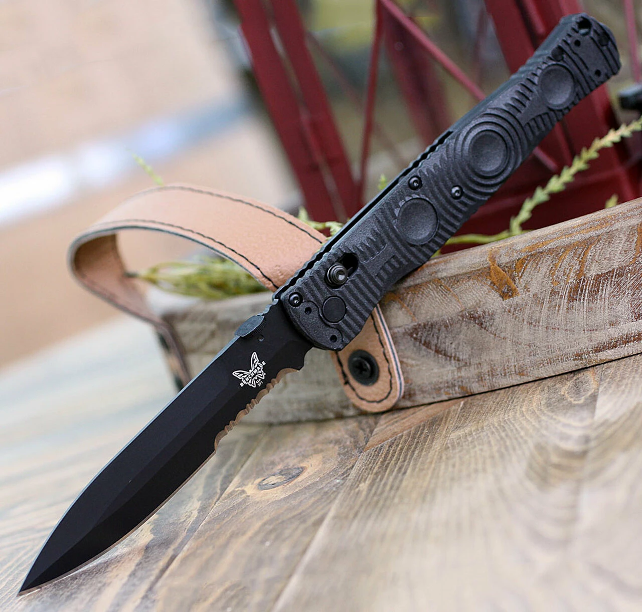 Brand new 👏 Benchmade Knives Benchmade 391SBK SOCP Tactical Folder, 4.47" D2 Steel Balck ComboEdge, CF-Elite Handle 💯 3 Brand new 👏 Benchmade Knives Benchmade 391SBK SOCP Tactical Folder, 4.47" D2 Steel Balck ComboEdge, CF-Elite Handle 💯 - Image 3