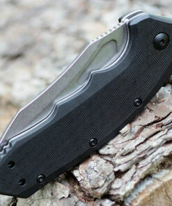 Discount 💯 Kershaw Knives Kershaw 3930 Flitch, 3.25" 8Cr13MoV Plain Blade, Black Nylon Handles ✨ -Automatic Knives shop 3930.2 07790.1566585894