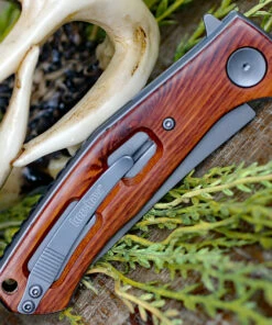 Best deal 🧨 Kershaw Knives Kershaw Concierge Linerlock, KS4020W, 3.25" Gray Stainless Blade, Wood Handle ✨ -Automatic Knives shop 4020Wood.2 05503.1578587387